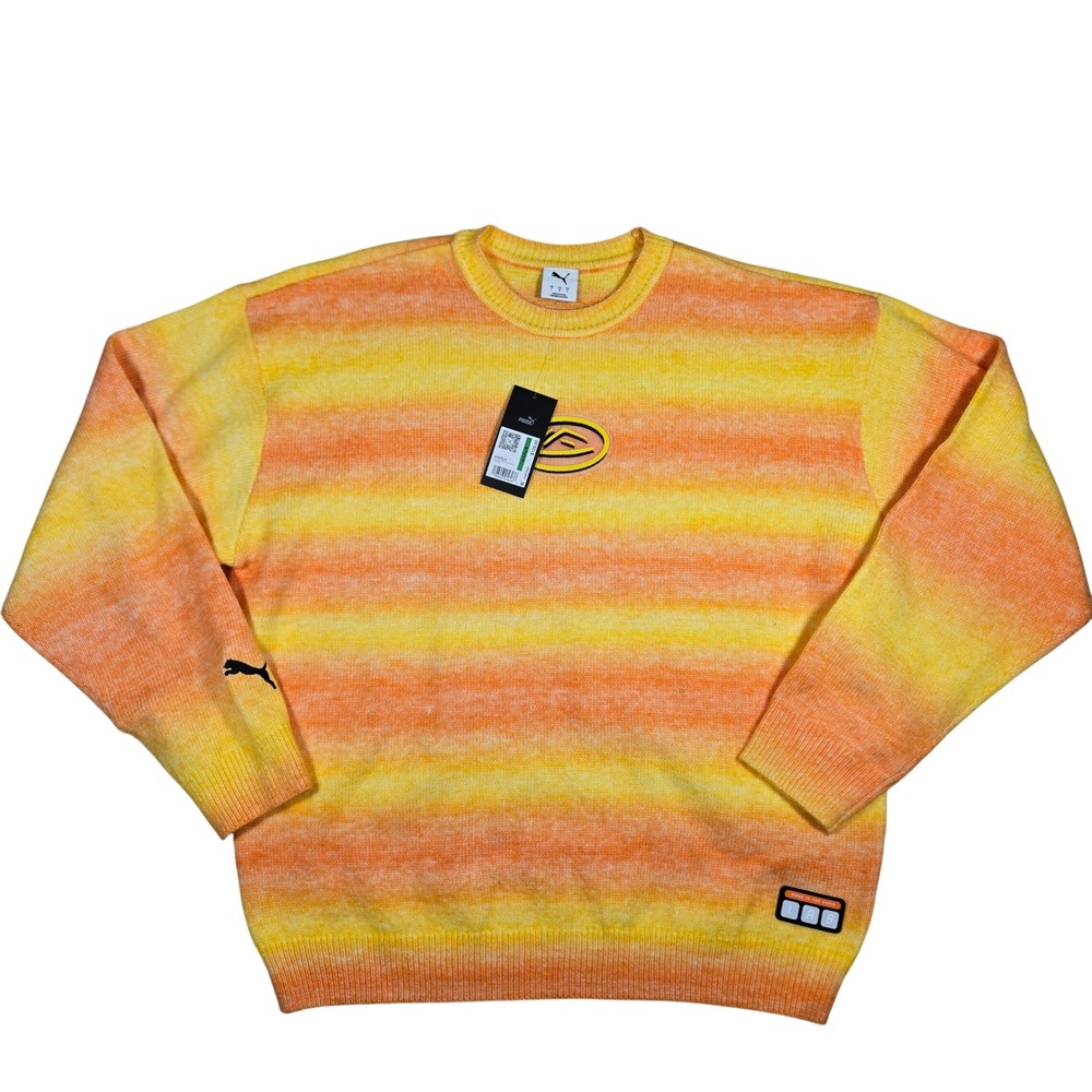 PUMA X Lafrance Heem Knit Crew Neck Sweater Mens Large LaMelo Ball 632476-01 NWT